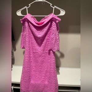 Retry crochet off shoulder summer dress